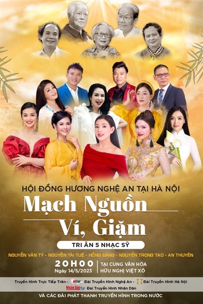Đêm nhạc tưởng nhớ 5 nhạc sĩ tài hoa