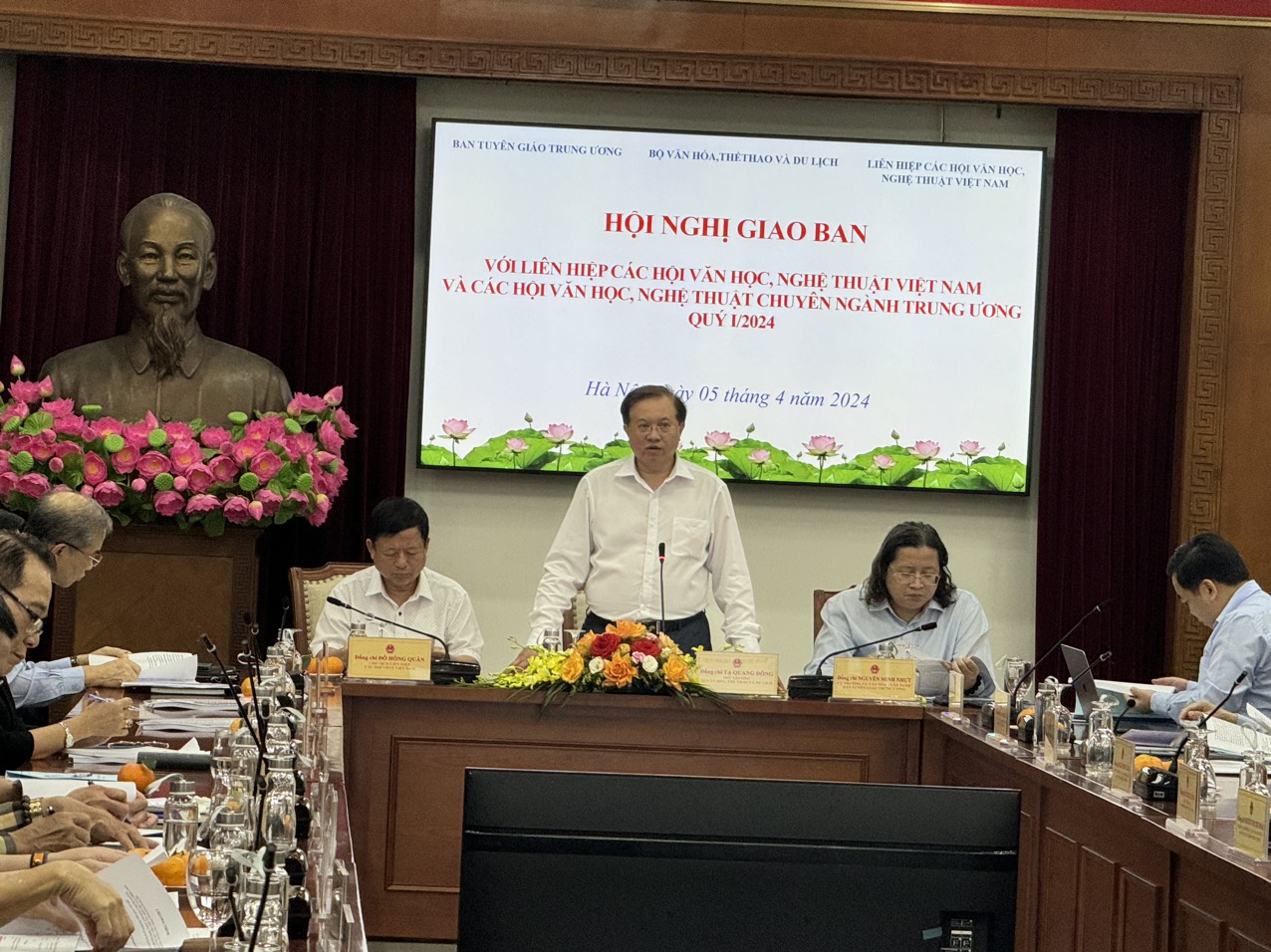 Hội nghị giao ban đánh giá tình hình văn học, nghệ thuật quý I/2024