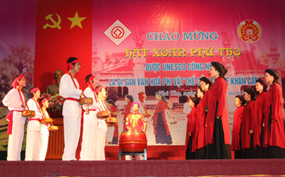 Phú Thọ: Gắn bảo tồn Hát Xoan với tín ngưỡng thờ Hùng Vương