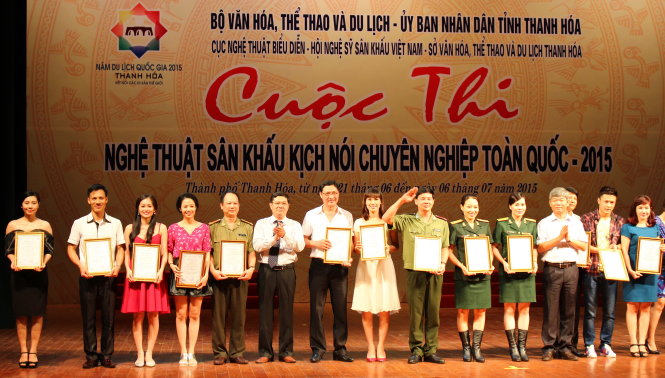 Bế mạc Cuộc thi Nghệ thuật sân khấu kịch nói chuyên nghiệp toàn quốc 2015