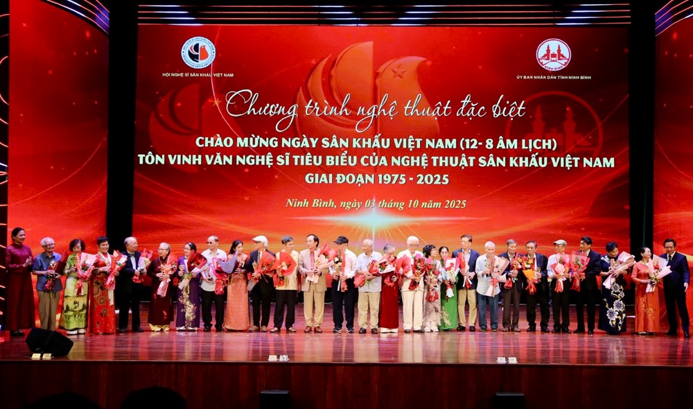 Hội Nghệ sĩ Sân khấu Việt Nam: Tôn vinh hơn 200 văn nghệ sĩ tiêu biểu giai đoạn 1975-2025