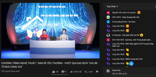 San sẻ yêu thương, vượt qua đại dịch với chương trình nghệ thuật online "Ở nhà cùng vui"