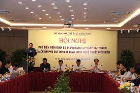 THÔNG CÁO BÁO CHÍ Hội nghị phổ biến Nghị định số 144/2020/NĐ-CP ngày 14/12/2020 của Chính phủ quy định về hoạt động nghệ thuật biểu diễn