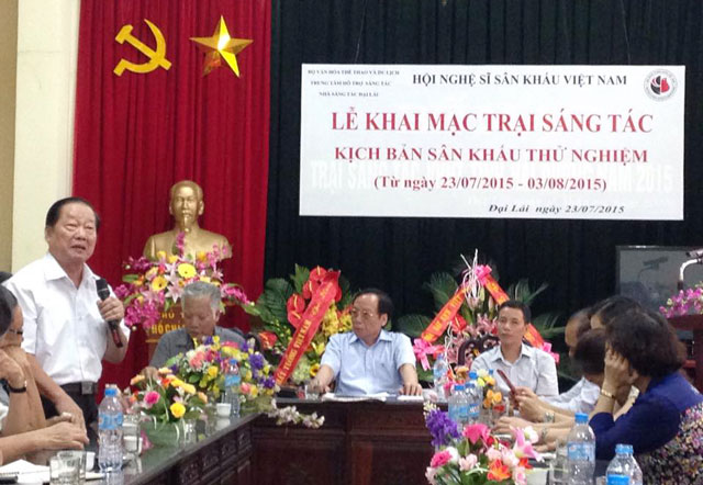 Trại sáng tác kịch bản sân khấu thử nghiệm năm 2015