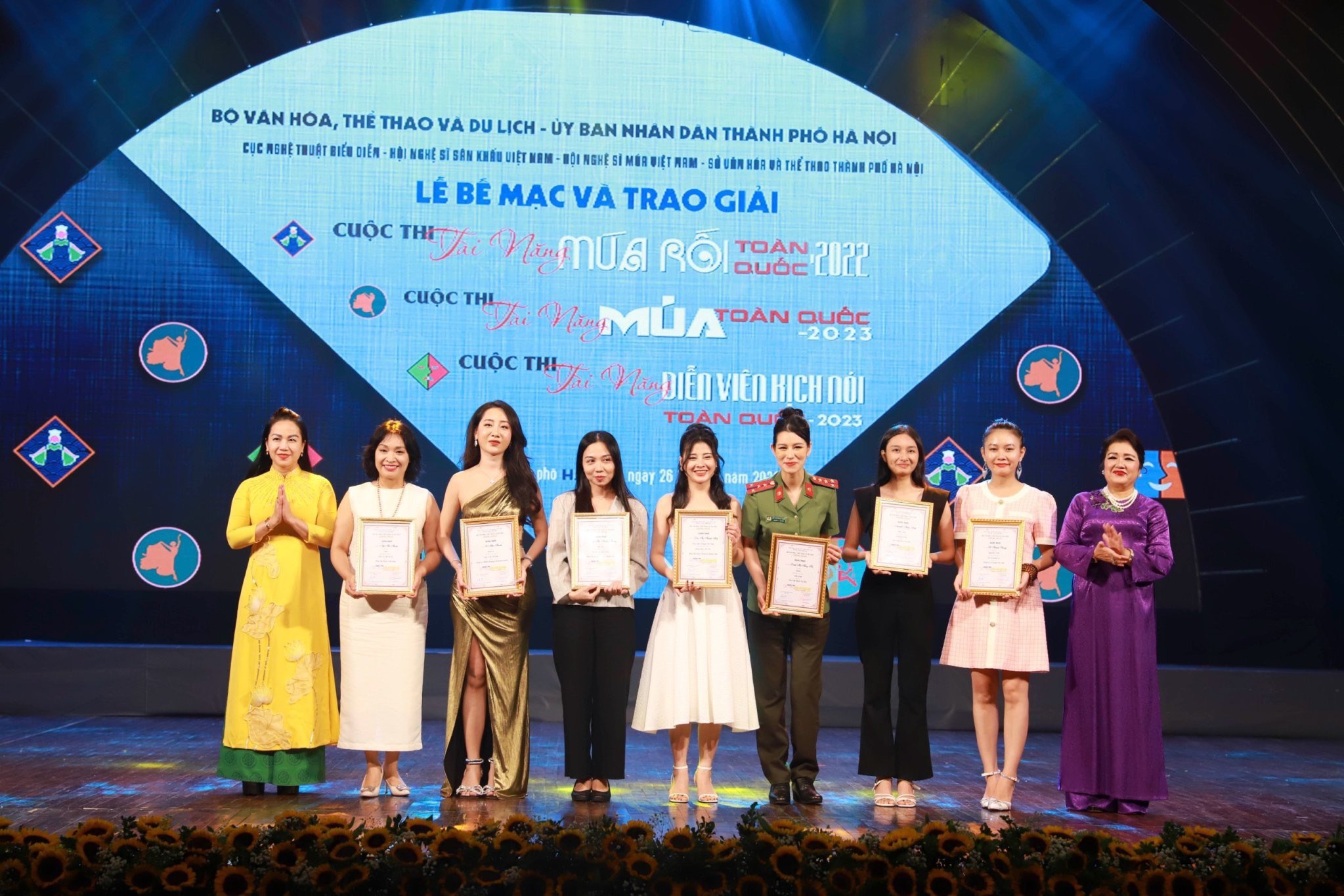 Trao giải thưởng ba cuộc thi tài năng múa rối, múa và diễn viên kịch nói toàn quốc